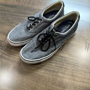 Sperry Men's Black Canvas Sneakers